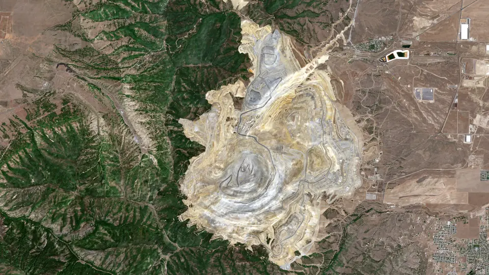 Bingham Canyon from orbit, 31 Jul 2020