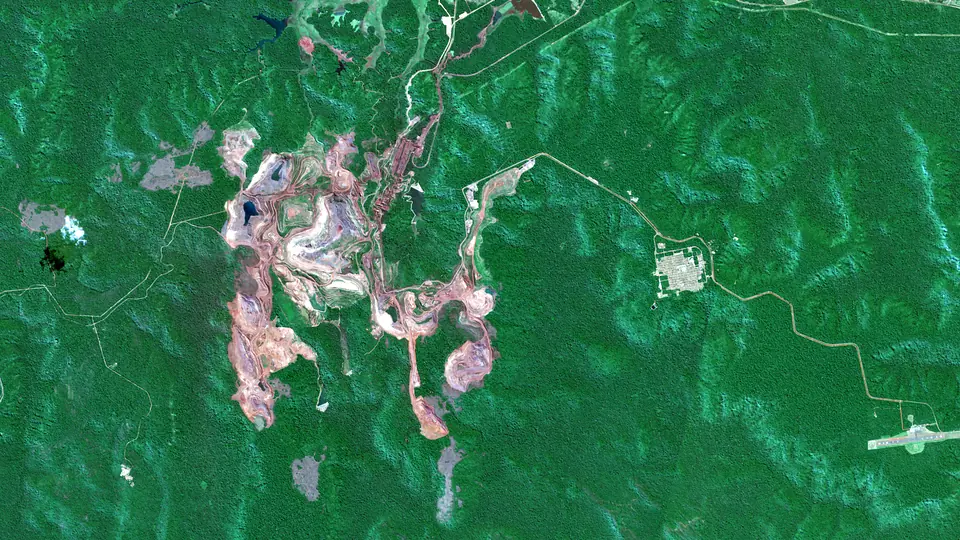Carajás from orbit, 19 Jul 2020