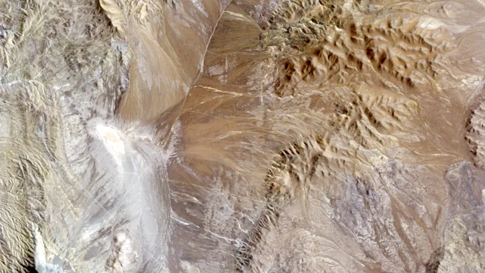 Escondida from orbit, 12 Mar 1996