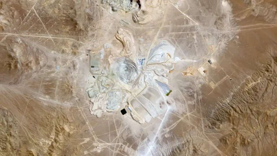 Escondida from orbit, 21 Mar 2005