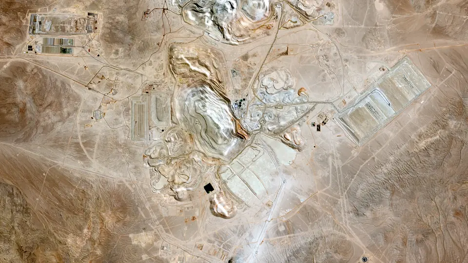 Escondida from orbit, 28 Mar 2025